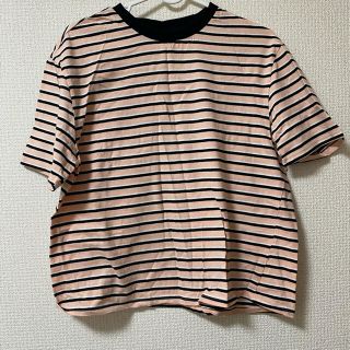 エイチアンドエム(H&M)のTシャツ　ショート丈　ボーダー(Tシャツ(半袖/袖なし))