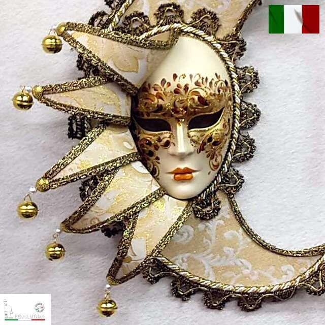 イタリア製 ヴェネチアンマスク アンティークテイスト 新しいスタイル