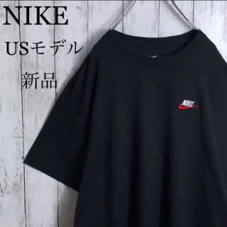 ナイキ(NIKE)の【新品】【海外限定】 ナイキ メキシコ製 刺繍ロゴ Tシャツ L 黒(Tシャツ/カットソー(半袖/袖なし))