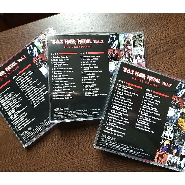 【'80S HAIR METAL】Vol.1, 2 & 3 （3セット）  エンタメ/ホビーのCD(ポップス/ロック(洋楽))の商品写真