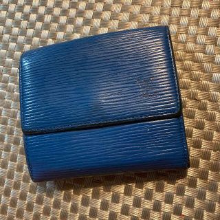 ルイヴィトン(LOUIS VUITTON)のルイヴィトン エピ 折り財布 Wホック　青（使用感有）LOUIS VUITTON(財布)