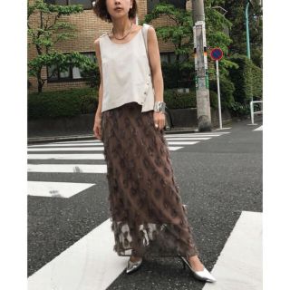 アメリヴィンテージ(Ameri VINTAGE)のMOTIF PENCIL SKIRT(ロングスカート)