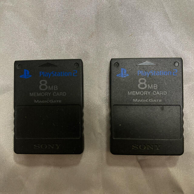 PlayStation2(プレイステーション2)のPS2 メモリーカード　 2枚セット エンタメ/ホビーのエンタメ その他(その他)の商品写真