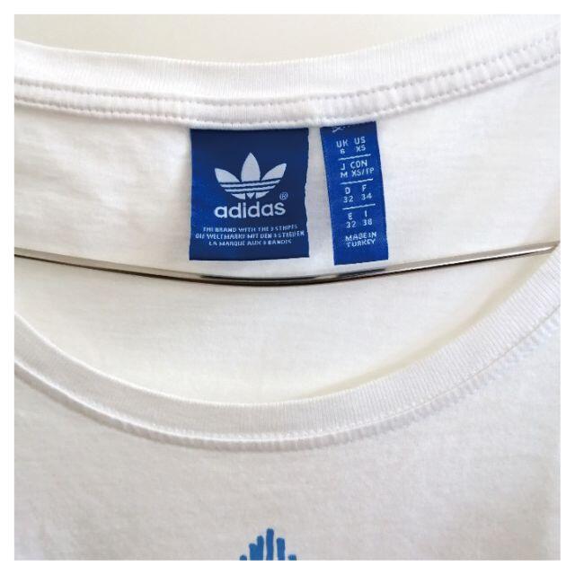 adidas(アディダス)のアディダス tシャツ レディース adidas トレフォイル ロゴ USED レディースのトップス(Tシャツ(半袖/袖なし))の商品写真