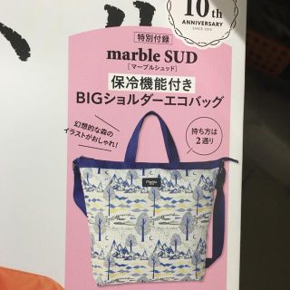 マーブル(marble)の未開封リンネル6月marble SUD 保冷機能付き BIGショルダーエコバッグ(エコバッグ)