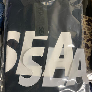 シュプリーム(Supreme)のwind and sea  SEAロゴ　ロンT Lサイズ　ブラック(Tシャツ/カットソー(七分/長袖))