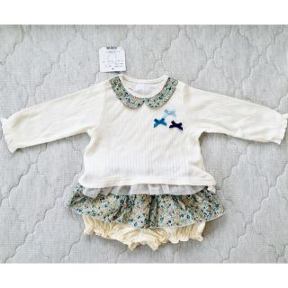 ベベ(BeBe)の※Pikaなー様専用　べべ　リバティ柄トップスパンツセット(シャツ/カットソー)