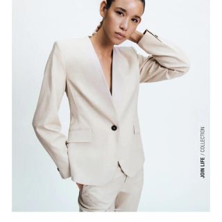 ザラ(ZARA)の最終価格！ZARA✨ノーカラージャケット(ノーカラージャケット)