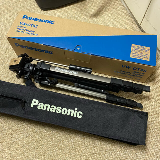 Panasonic(パナソニック)の【送料込み】ほぼ未使用 パナソニック ビデオカメラ用標準三脚 VW-CT45 スマホ/家電/カメラのカメラ(その他)の商品写真