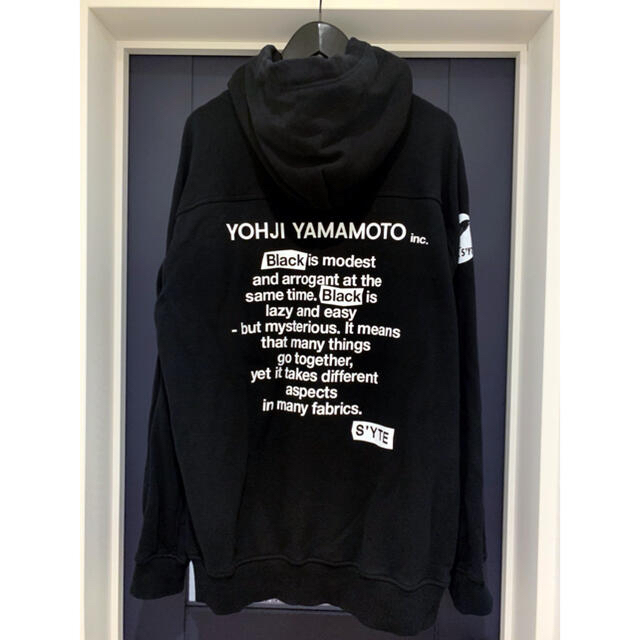 【売り切り価格】yohjiyamamoto s'yte バックロゴパーカー