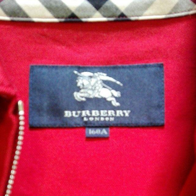 BURBERRY(バーバリー)の3 A 美品　バーバリーロンドン　ブルゾン　赤　トップス レディースのジャケット/アウター(テーラードジャケット)の商品写真