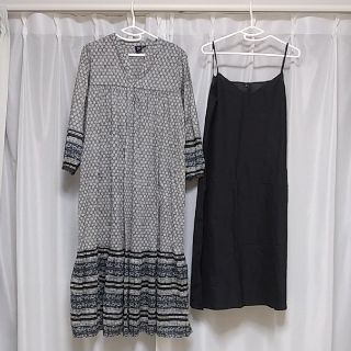 ユニクロ(UNIQLO)のUNIQLO　ユニクロ　ANNA SUI　アナスイ　Mサイズ　コットンワンピース(ひざ丈ワンピース)