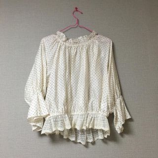 フラワー(flower)の★ 今季 dot lace blouse ★(シャツ/ブラウス(長袖/七分))