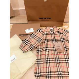 バーバリー(BURBERRY)の【新品未使用】ヴィンテージチェック コットン シャツドレス(ワンピース)