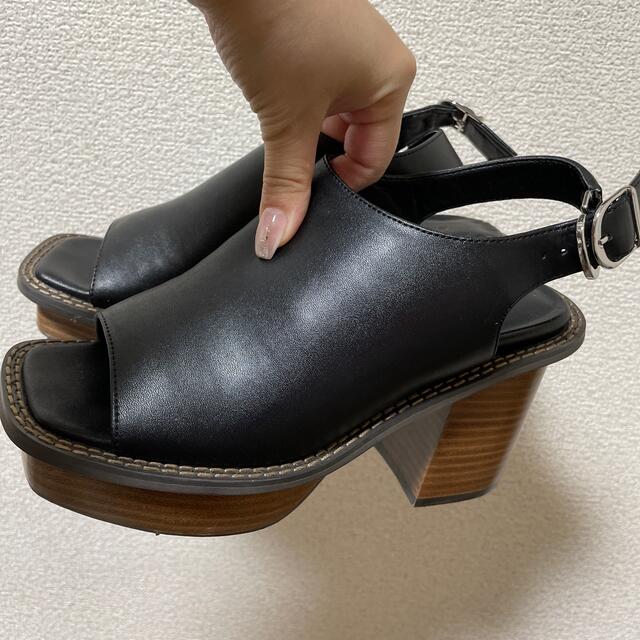 JEANASIS(ジーナシス)のジーナシス　チャンキーヒール　サンダル　Mサイズ レディースの靴/シューズ(サンダル)の商品写真