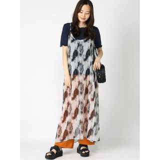 ハレ(HARE)の【１回のみ着用美品】HARE/タイダイシフォンキャミワンピース/ハレ(ロングワンピース/マキシワンピース)