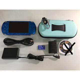 プレイステーションポータブル(PlayStation Portable)のPSP-3000  バイブラントブルー(携帯用ゲーム機本体)