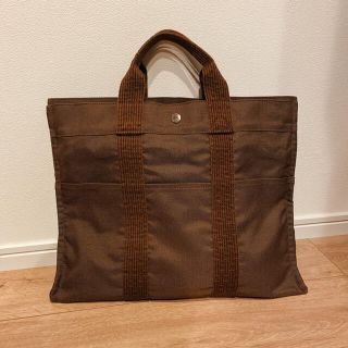 エルメス(Hermes)のHERMES エルメス　エールライントートMM ブラウン　鍵付き(トートバッグ)