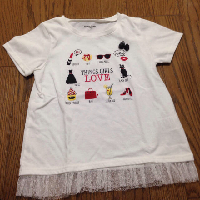 GLOBAL WORK(グローバルワーク)のグローバルワーク☆Tシャツ2枚 キッズ/ベビー/マタニティのキッズ服女の子用(90cm~)(Tシャツ/カットソー)の商品写真