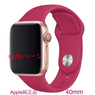 アップルウォッチ(Apple Watch)のApple Watch 40mm Pomegranate Sport Band(その他)