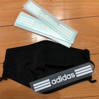 アディダス(adidas)のプリントシール　白５枚　(その他)