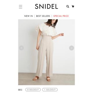 スナイデル(SNIDEL)のSNIDEL センタータックハイウエストパンツ(カジュアルパンツ)