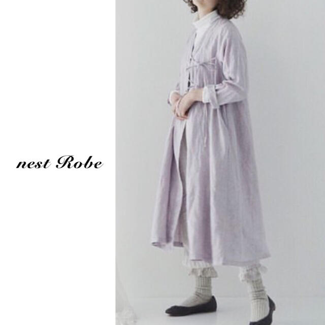 nest robe（ネストローブ）| リネンカシュクールフレアーワンピース