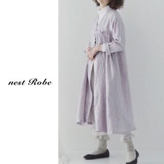 ネストローブ(nest Robe)のnest robe（ネストローブ）| リネンカシュクールフレアーワンピース(ロングワンピース/マキシワンピース)