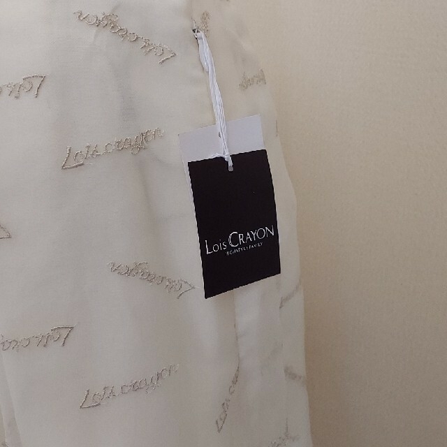 Lois CRAYON(ロイスクレヨン)のLoisCRAYON【新品未使用】オーガンジースカート(白) レディースのスカート(その他)の商品写真