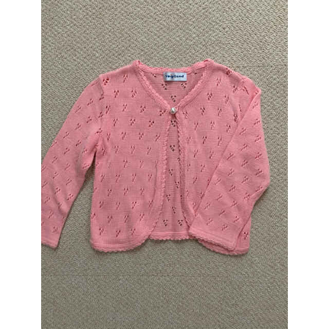 Skip Land(スキップランド)の【美品】スキップランド　カーディガン　長袖 キッズ/ベビー/マタニティのキッズ服女の子用(90cm~)(カーディガン)の商品写真