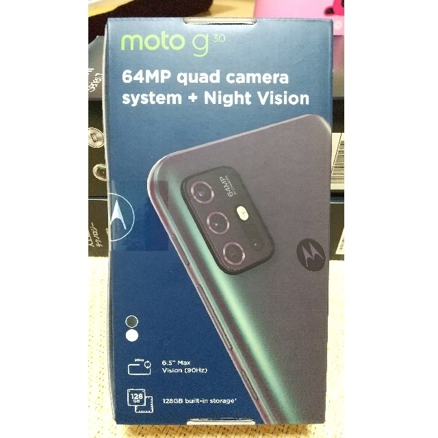 Motorola(モトローラ)のMOTOROLA　moto g30【ダークパール】 スマホ/家電/カメラのスマートフォン/携帯電話(スマートフォン本体)の商品写真