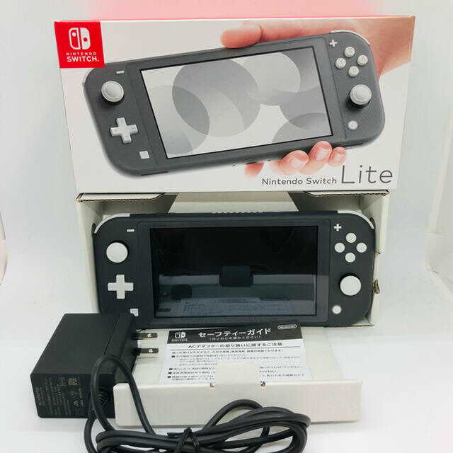 Nintendo Switch(ニンテンドースイッチ)の【ゆず様専用】Switch Lite （グレー）本体【2/3】 エンタメ/ホビーのゲームソフト/ゲーム機本体(携帯用ゲーム機本体)の商品写真