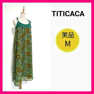 チチカカ(titicaca)の★SALE★1押し♡チチカカ★ワンピース ロング マキシ ミモレ 花柄 総柄 M(ロングワンピース/マキシワンピース)