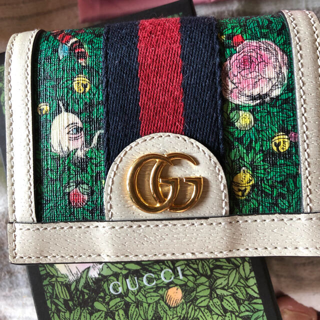 Gucci(グッチ)のGUCCI × ヒグチユウコ 二つ折り財布 マルチカラー日本限定 レディースのファッション小物(財布)の商品写真