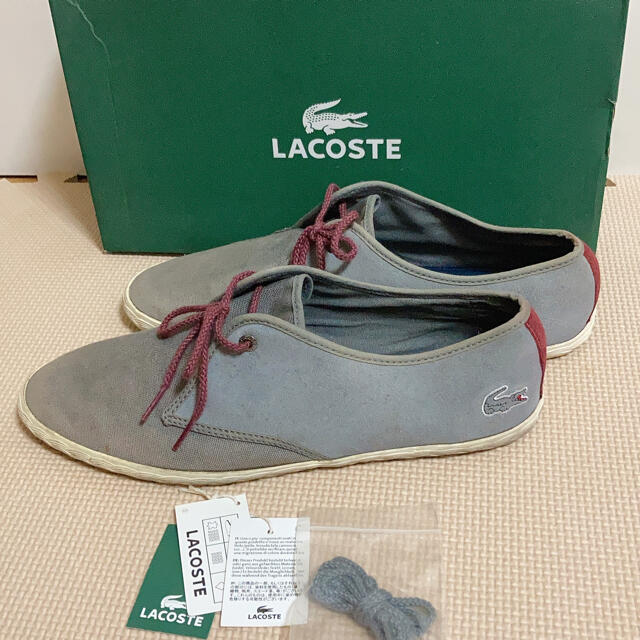 LACOSTE(ラコステ)のラコステ　メンズ　デッキシューズ　27.5cm 未使用替紐つき　LACOSTE メンズの靴/シューズ(スニーカー)の商品写真