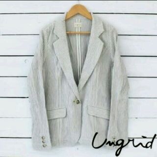 アングリッド(Ungrid)の新品 UngridストライプリンクルJK(テーラードジャケット)