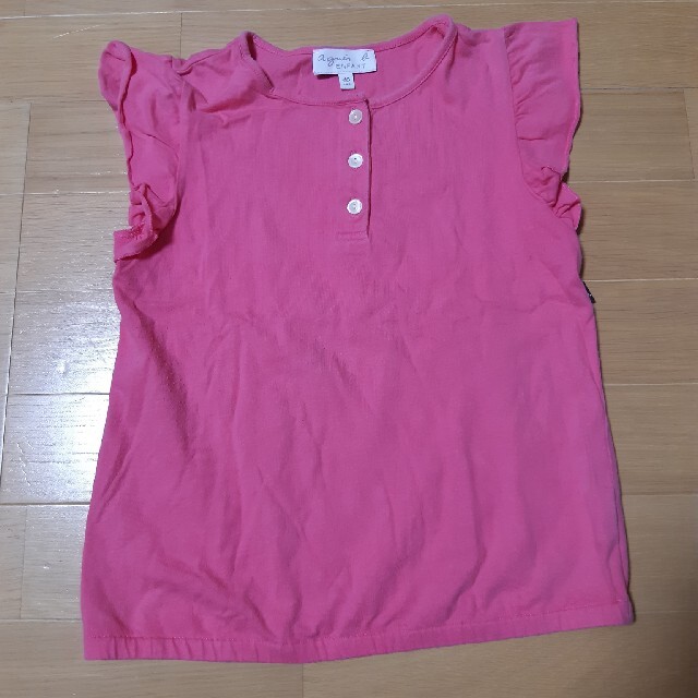 agnes b.(アニエスベー)のノースリーブTシャツ　アニエスベー10ans キッズ/ベビー/マタニティのキッズ服女の子用(90cm~)(Tシャツ/カットソー)の商品写真