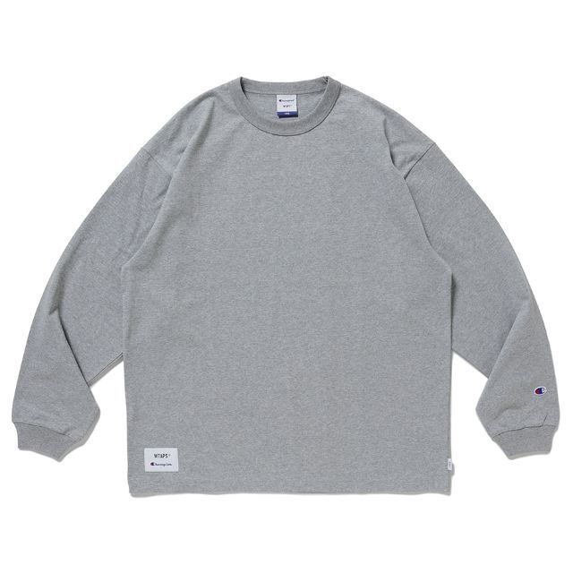 W)taps - WTAPS × Champion☆ロングスリーブTシャツ☆M☆GRAYの+ ...