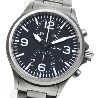 シン(SINN)のジン  デイト クロノグラフ 756 自動巻き メンズ 【中古】(腕時計(アナログ))