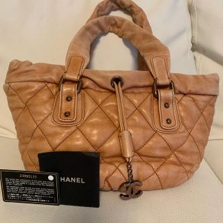 シャネル(CHANEL)のシャネル　ヴィンテージ加工ラムスキン　ハンドバッグ(ハンドバッグ)