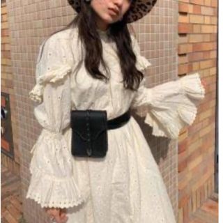 マウジー(moussy)のmoussy lace ruffle long ドレス(ロングワンピース/マキシワンピース)