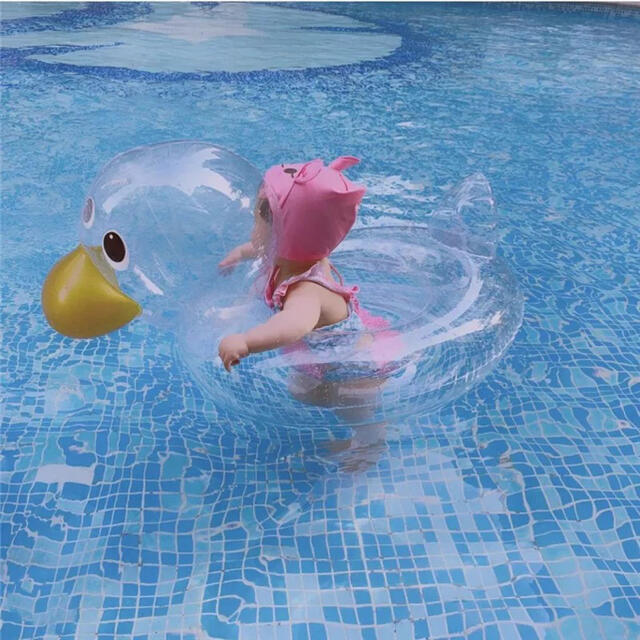 kids duck float アヒル 透明 浮き輪 スポーツ/アウトドアのスポーツ/アウトドア その他(マリン/スイミング)の商品写真
