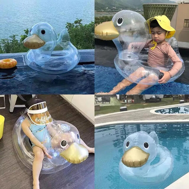 アヒル 浮き輪 透明 子供用 kids duck float  スポーツ/アウトドアのスポーツ/アウトドア その他(マリン/スイミング)の商品写真