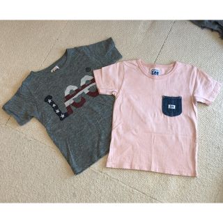 リー(Lee)の2枚SET☆ LEE Tシャツ　110サイズ　ピンク　グレー(Tシャツ/カットソー)