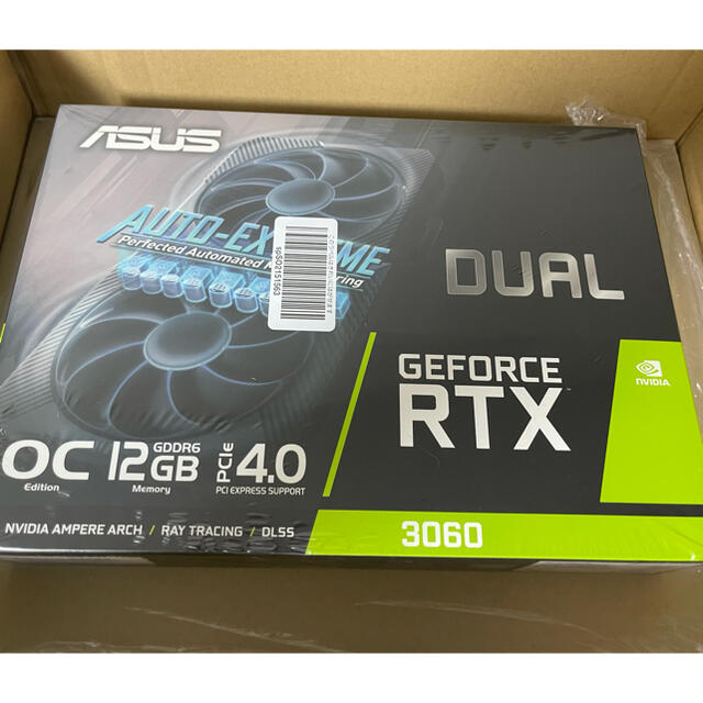 PCパーツ【新品未開封】ASUS RTX3060 DUAL-RTX3060-O12G