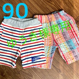 ジャンクストアー(JUNK STORE)のハーフパンツ2枚セット　90㎝(パンツ/スパッツ)