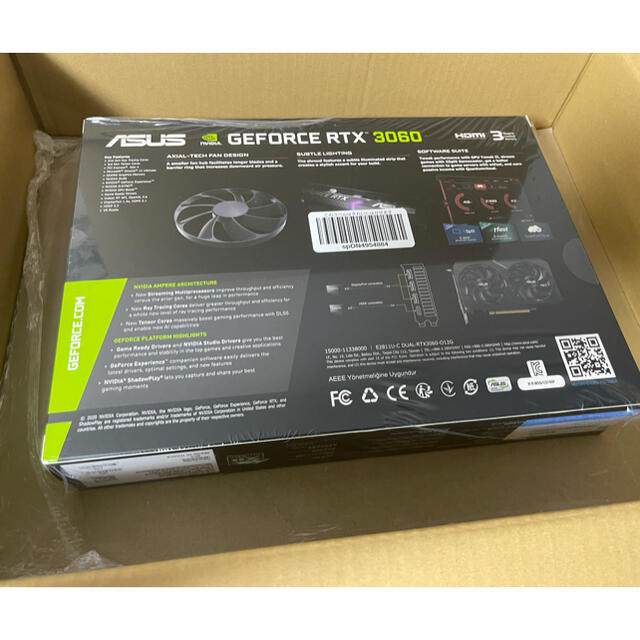 【新品未開封】ASUS RTX3060 DUAL-RTX3060-O12G スマホ/家電/カメラのPC/タブレット(PCパーツ)の商品写真