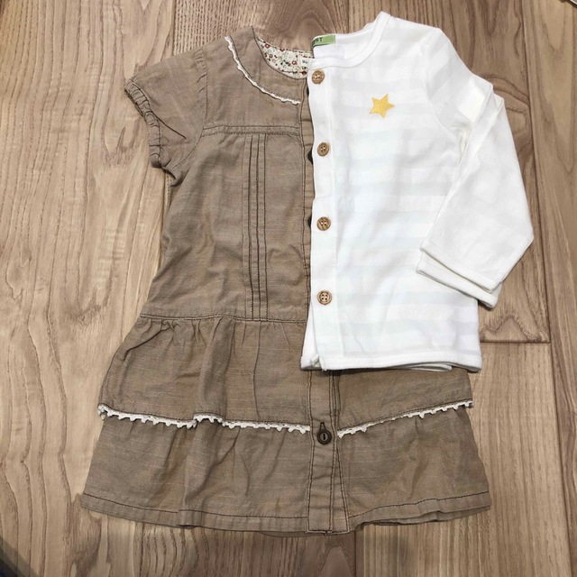 Biquette(ビケット)のビケット　ワンピース　95センチ　おまけ付き キッズ/ベビー/マタニティのキッズ服女の子用(90cm~)(ワンピース)の商品写真