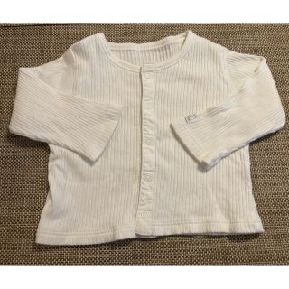 プチバトー(PETIT BATEAU)のプチバトー　リブカーディガン　6m 67cm(カーディガン/ボレロ)