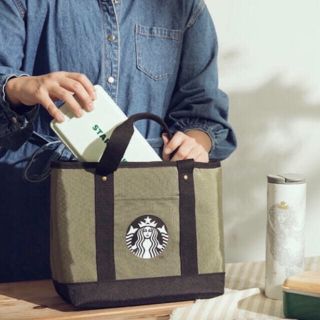 スターバックスコーヒー(Starbucks Coffee)の台湾 スターバックス トートバッグ サイレンロゴ カーキ (トートバッグ)